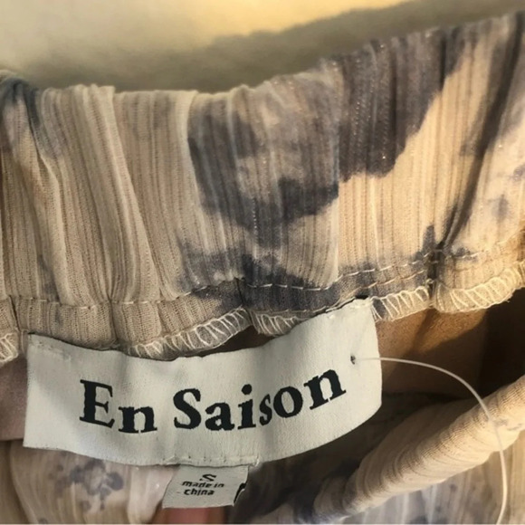 En Saison Kika Pleated Blue Floral Skirt Size S - Picture 5 of 11